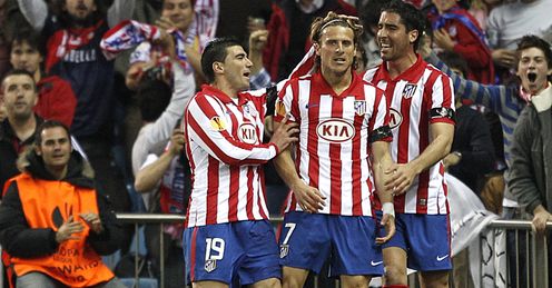 Atletico v Liverpool Diego Forlan celeb