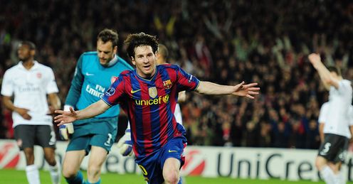 Lionel Messi Arsenal Barcelona Champions League
