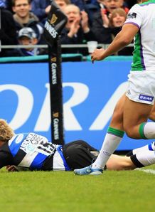 Nick Abendanon slides over against Leeds