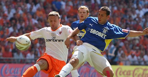 Blackpool v Cardiff Ian Evatt Michael Chopra