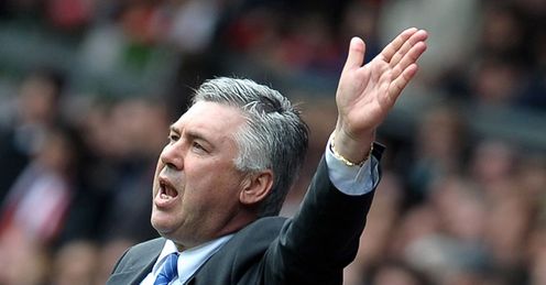 One hand on the trophy: but can Ancelotti's team secure the title at home on Sunday?