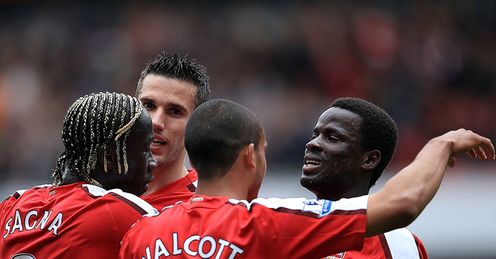 Robin van Persie Eboue Walcott Arsenal Premier League