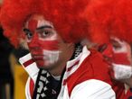 England supporters who travelled to Bloemfontein in South Africa fail to see the funny side of a comical performance from their team.