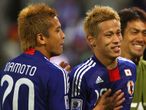 Japan take a vital three points in their opening Group E game against Cameroon thanks to a Keisuke Honda goal.