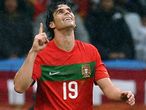 Is Tiago pointing to the seventh heaven in here? The midfielder capped off a terrific performance with Portugal's seventh and final goal of the match.