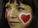This Swiss Miss awaits the eagerly awaited contest at Free State Stadium between Switzerland and Honduras