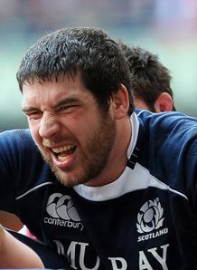Jim Hamilton in a ruck v wales Jim Hamilton in a ruck v wales