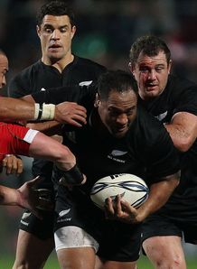 Tialata tackled v Wales Tialata tackled v Wales