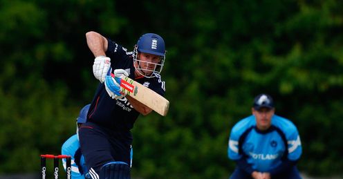 Back in shot: Strauss struck 61 off 43 deliveries in England's weekend win over Scotland