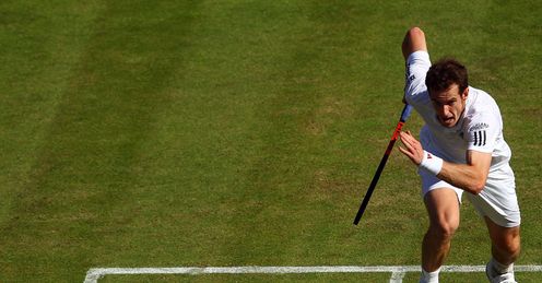 Quick out of the blocks: Murray was in impressive form as he eased past Hajek