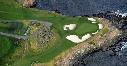 The famous seventh hole at Pebble Beach.