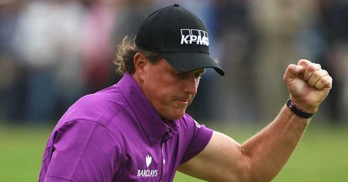 Phil Mickelson - in range of ousting Tiger Woods