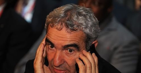 Raymond Domenech: phones a friend - if he still has any!