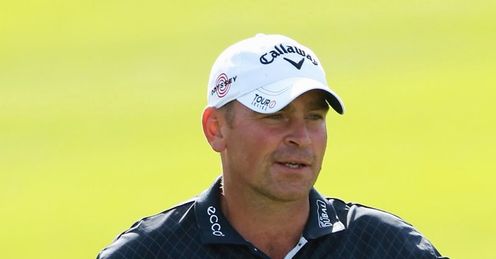 Thomas Bjorn after winning the Portugal Open