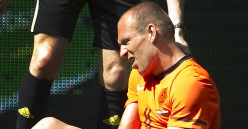 Robben - looks unlikely to feature.