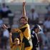 Appealing: Harris troubled England's batsmen during the NatWest Series