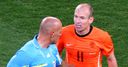 Arjen Robben - unhappy with Webb's display.