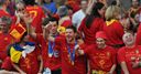 Celebrations for the Spain squad in Madrid.