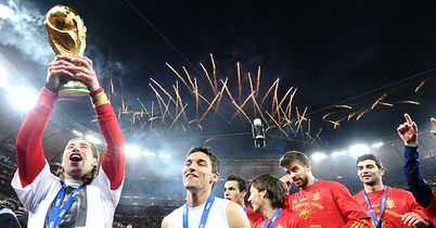 The celebrations continue into the night under an impressive fireworks display.