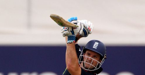 Down the middle: powerful golfer Strauss gets into the swing of things at Edgbaston