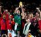 Casillas lifts the trophy, Spain are crowned world champions for the first time in their history.