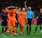 Johnny Heitinga is sent-off in the 110th minute, a second yellow for a foul on Iniesta just outside the area.