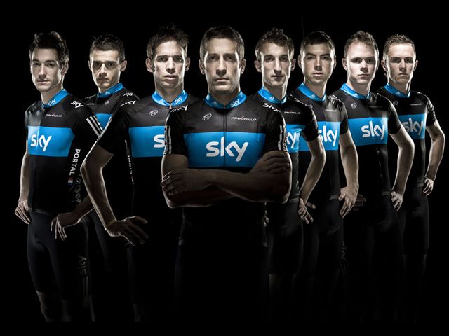 Team Sky's squad for the Clasica Ciclista San Sebastián
