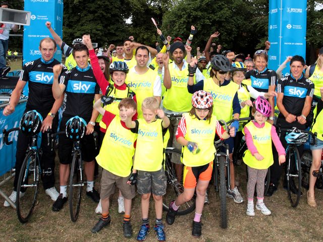 Stannard and Swift at the first Sky Ride