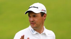 Surprise package Simon Khan is part of the big group of golfers tied for third place at present