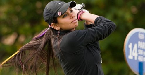 Sharmila Nicollet, India's new female golf star (pic -Tristan Jones)