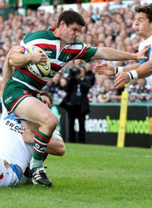 Dan Hipkiss Leicester v Exeter chiefs