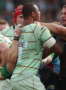 Harlequins and Northampton come to blows Harlequins and Northampton come to blows