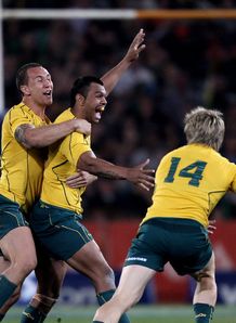 kurtley beale wallabies celebrate kurtley beale wallabies celebrate