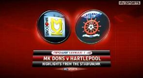 MK Dons 1-0 Hartlepool - Highlights