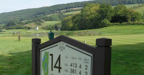 The 14th: Par four, 413 yards