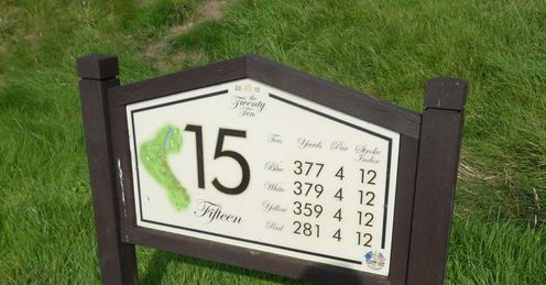 The 15th: Par four, 377 yards