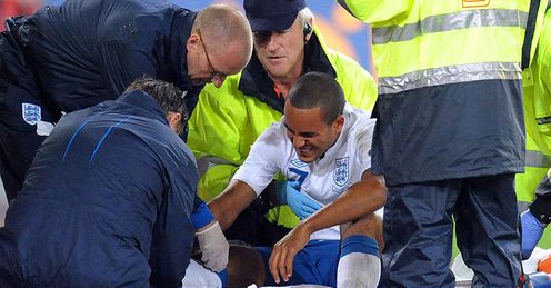 Theo Walcott Injury Switzerland England European Championship Qualifier PA