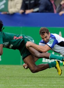 Andy Beattie and Olly Barkley Aironi v Bath