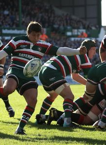 Ben Youngs at the base against Scarlets Ben Youngs at the base against Scarlets