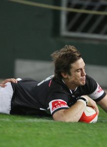 Keegan Daniel scores Sharks v Leopards Keegan Daniel scores Sharks v Leopards