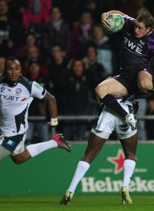 Shane Williams leaping against London Irish Shane Williams leaping against London Irish