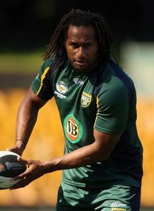 Lote Tuqiri Australia Kangaroos rugby league training Lote Tuqiri Australia Kangaroos rugby league training