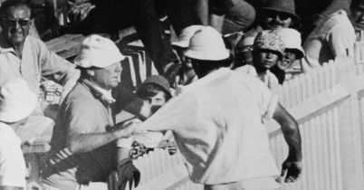 Gripping stuff: a member of the crowd grabs England's Jon Snow at a fractious SCG in 1971 Gripping stuff: a member of the crowd grabs England's Jon Snow at a fractious SCG in 1971