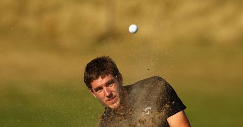 Pitch battle: Adam knows it is all on the line as he aims for a strong finish in Egypt