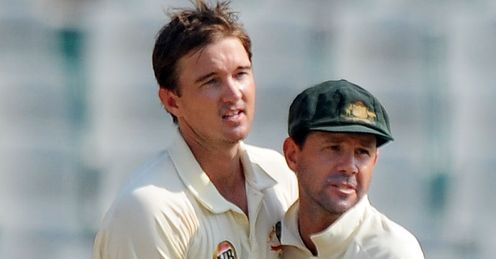 Shoulder-to-shoulder: Hauritz and Ponting need to come up with an effective field setting