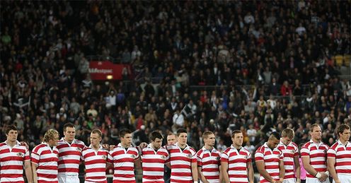 Rough and ready: the big, bad English boys stand accused