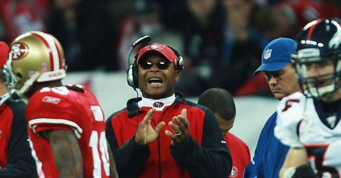 Mike SIngletary San Francisco 49ers v Denver Broncos Wembley Oct 2010