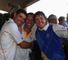 All smiles: Europe celebrate victory