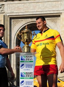 Romania and Uruguay captains bucharest