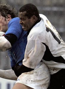 Seremaia Bai Mirco Bergamasco fiji Italy 2005 Seremaia Bai Mirco Bergamasco fiji Italy 2005